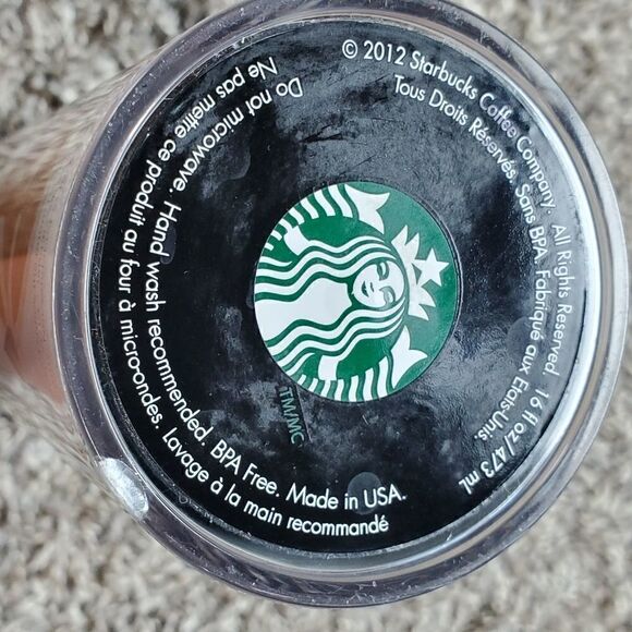 Starbucks Gold & Brown Tear Drop Coffee Tumbler - Picture 4 of 4